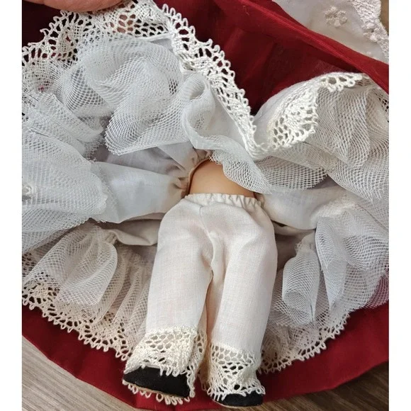 Vintage Madame Alexander-kins Marme Doll Lace Apron USA 8in‎ Collectible Figure - Picture 6 of 12